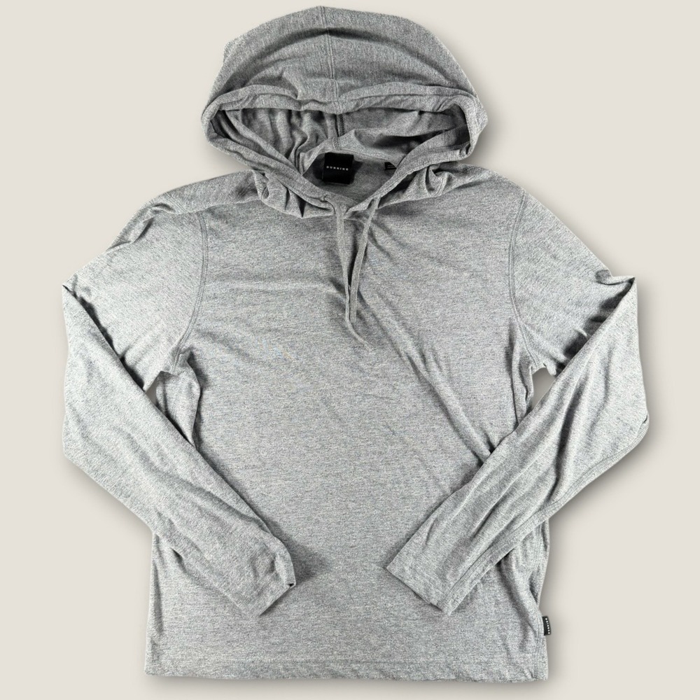 Dunning Golf Mens Small Gray Lightweight‎ Hoodie Long Sleeve Tech Pullover S